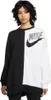 Damen Sweater ohne Kapuze Nike Sportswear Weiß Schwarz - M Produktbild-Vorschau 4
