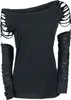 Gothicana by EMP Damen schwarzes Langarmshirt mit Produktbild-Vorschau 1