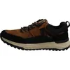 Side view of a brown and black sneaker. Voir les images du produit