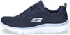 A side view of a blue Skechers shoe. Voir les images du produit
