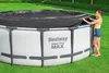 Bestway® Bâche de couverture PVC Ø 470 cm, noire, ronde Voir les images du produit 2