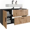 Mobiletto per lavabo Vicco Irma Antracite/Rovere dorato Anteprima dell’immagine prodotto 5