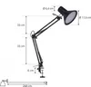 Lindby LED-Klemmleuchte Undra, schwarz, Metall, justierbar Produktbild-Vorschau 4