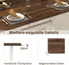 COSTWAY Eettafel met X-vormige houten poten, accenttafel, Productafbeelding-voorbeeld 7