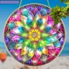 GKA XL Sonnenfänger Mandala Blume C2 20 cm bunt Buntglas Produktbild-Vorschau 2
