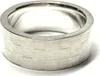 Bandring 925  matt Muster Schachbrett 8mm breit Silberring Produktbild-Vorschau 1