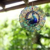 GKA Edelstahl Windspiel Ø 25 cm GK9 Pfau Gartendeko hängend Produktbild-Vorschau 6