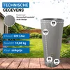 4rain VASO 2in1 DECOR regenton 220 L zinkgrijs incl. Productafbeelding-voorbeeld 3