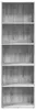 vidaXL Bibliothèque Gris Sonoma 60x30x189 cm Bois composite Voir les images du produit 4