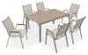 Gartenmöbel Set MONDELLO mit 6 Stühlen, Champagner - Produktbild-Vorschau 4