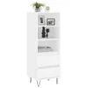 vidaXL Credenza bianca 40x36x110 cm Materiale a base di Anteprima dell’immagine prodotto 3
