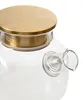 HOMLA KUBBE Krug mit grauem Henkel und goldenem Deckel 1 l Produktbild-Vorschau 2