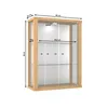 K-Möbel Vetrina sospesa in faggio (80x60x25 cm) con 2 Anteprima dell’immagine prodotto 15