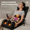 Massageauflage Shiatsu Ganzkörper mit Wärme Luftkissen Produktbild-Vorschau 2