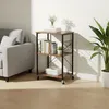 Relaxdays Rollwagen, 3 Ablagen, S-Haken, Küche & Produktbild-Vorschau 2