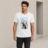 Maglietta da uomo, colore bianco, taglia L, con la scritta Anteprima dell’immagine prodotto 3