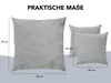 Set di cuscini per divano | grigio velluto a coste | 1x Anteprima dell’immagine prodotto 4
