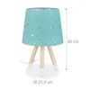 Lampada da tavolo Relaxdays per cameretta, lampada da Anteprima dell’immagine prodotto 4