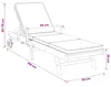 vidaXL Sonnenliege mit Kissen Massivholz Teak Braun und Produktbild-Vorschau 8