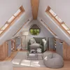 Skříň pod šikmou střechu Vicco Rion Bílá 60 x 81.6 cm se 4 Náhled obrázku produktu 6