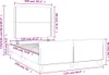 vidaXL Bettgestell ohne Matratze Dunkelbraun 120x190 cm Produktbild-Vorschau 6