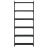 Bücherregal 6 Böden Schwarz 80x30x188 cm Holzwerkstoff Produktbild-Vorschau 4