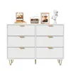 INONEFT Kommode mit 6 Schubladen, Sideboard mit Golden Produktbild-Vorschau 10