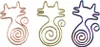 Trombones chaton, 30 pièces de trombones métal Paper Clips Voir les images du produit 1