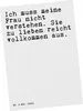 Mr. & Mrs. Panda Postkarte Ich muss meine Frau... - Weiß - Produktbild-Vorschau 1