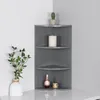 Relaxdays Eckregal, 3 Ablagen, Badregal, hängend oder Produktbild-Vorschau 2