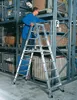 Günzburger Aluminium-Stehleiter beidseitig begehbar mit Produktbild-Vorschau 1