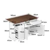Kücheninsel aus MDF 145x55/85x90cm ausziehbare Produktbild-Vorschau 4