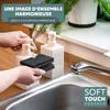 Eluno, lot de 2 distributeurs de savon avec surface douce Voir les images du produit 5
