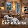 Bodenkissen Hellgrau Ø54cm, Sitzpouf für Kinderzimmer, Produktbild-Vorschau 6