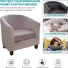 Topchances 2 kusy kryt židle Club Chair Slipcover, Velvet Náhled obrázku produktu 6