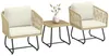 Outsunny Rattan Bistroset 3 teiligesGartenmöbel-Set mit 2 Produktbild-Vorschau 1