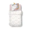 Kinder Bettwäsche Set 135x200 80x80 cm süße Unicorn Einhorn Produktbild-Vorschau 7