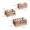 Relaxdays Blumenkasten 3er Set, Holz, Zaunoptik, Balkon & Produktbild-Vorschau 4