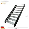 A metal staircase with grid-like steps is shown against a white background. Dimensions are indicated with text and lines. Náhľad obrázku produktu