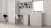 Jugendzimmer-Set 4-teilig Schrank Wandregal Kommode Produktbild-Vorschau 1