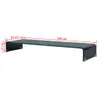 vidaXL Table TV/rehausse d'écran en verre noir 100x30x13 cm Voir les images du produit 11
