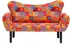 A colorful patchwork sofa on a white background. Produktbild-Vorschau