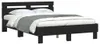 vidaXL Bedframe met hoofdeinde, zwart, 120x200 cm, Productafbeelding-voorbeeld 1