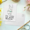 Mr. & Mrs. Panda Postkarte Panda Jiu Jitsu - Weiß - Produktbild-Vorschau 3