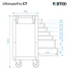 Armadio da officina STIX, carrello portautensili, 7 Anteprima dell’immagine prodotto 12