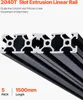 SucceBuy set di 5 profili in alluminio 1500 mm profilo Anteprima dell’immagine prodotto 2