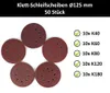 60x Schleifscheiben Klett 125mm K40-K240 Schleifpapier Mix Produktbild-Vorschau 3