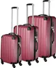Set de 3 Valises Trolley Rigides - ABS - rouge Voir les images du produit 1