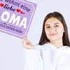 Hier wohnt eine liebe Oma Metallschild XXL in 28x38 cm Produktbild-Vorschau 3
