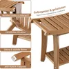COSTWAY 60,5x34x48 cm Ławka prysznicowa łazienkowa, ławka z Podgląd zdjęcia produktu 5